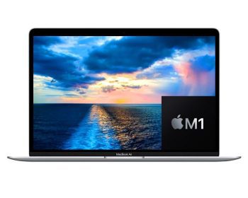 Apple MacBook Air 13 MGN93 – Apple M1 Chip 08GB 256GB SSD 13.3″ Retina IPS LED Display With True Tone Backlit Magic Keyboard & Touch ID & Force Touch TrackPad (English keyboard, Silver, 2020)