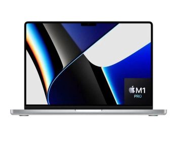 Apple Macbook Pro 14 MKGT3 Apple M1 Pro Chip 10-cores CPU 16-cores GPU 16GB 01-TB SSD 14.2″ Liquid Retina XDR Display Backlit Magic Keyboard Mac OS (Silver)