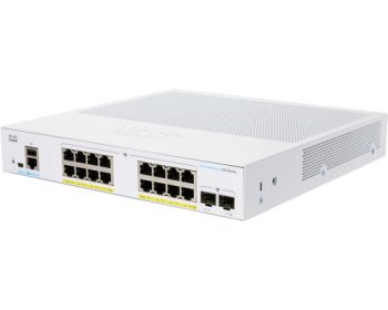 Cisco Business CBS250-16P-2G Smart Switch | 16 Port GE | PoE | 2x1G SFP