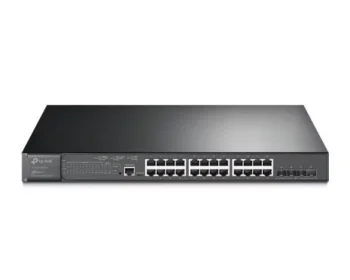 TP-Link TL-SG3428X JetStream 24-Port Gigabit and 4-Port 10GE SFP+ L2+ Managed Switch with 24-Port PoE+