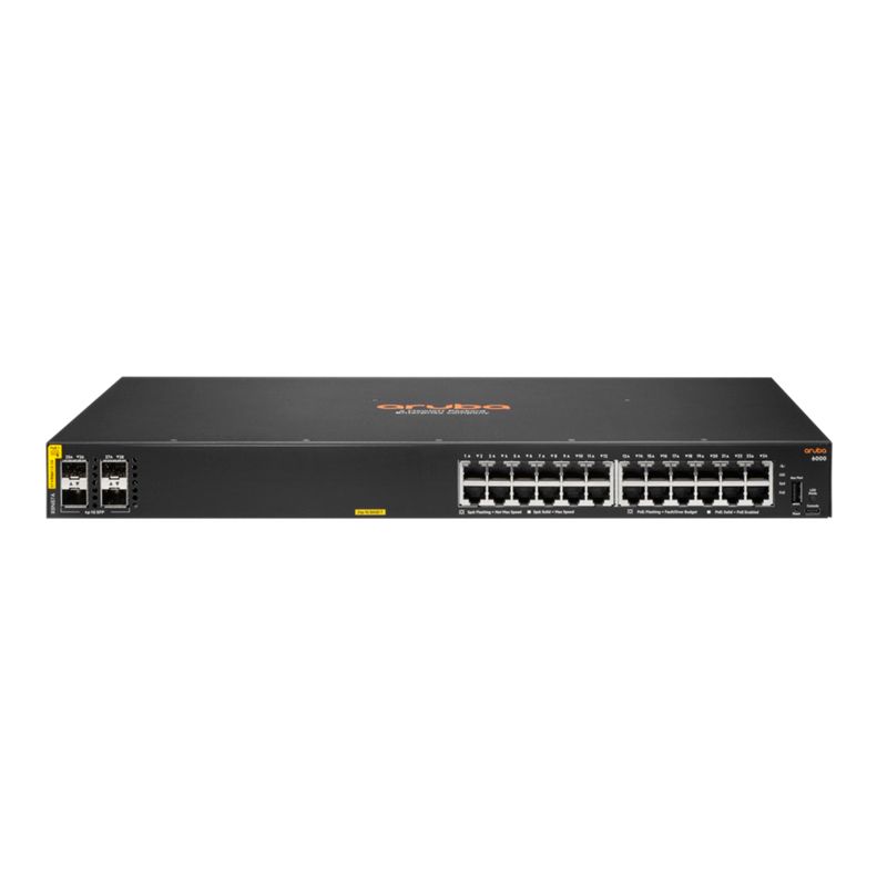 Aruba 6000 24G Class4 PoE 4SFP 370W Switch (R8N87A)