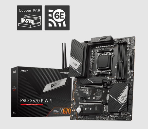 MSI Pro X670-P Wifi AM5 Motherboard